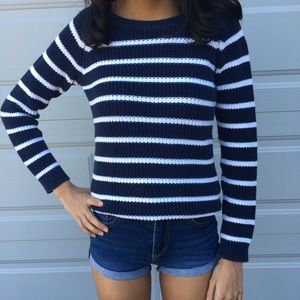 Striped Knit Sweater